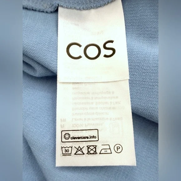 NWT COS Cotton- Jersey Sleeveless Maxi Dress in Blue Size M - Picture 14 of 17